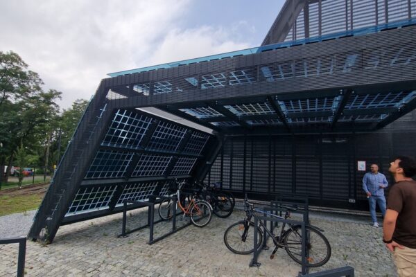 MUL Bicycle station with photovoltaic panels