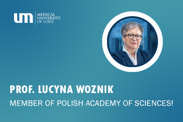 opis - PROF. LUCYNA WOZNIK- MEMBER OF POLISH ACADEMY OF SCIENCES!