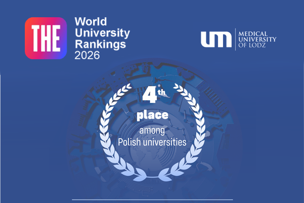 opis - MEDICAL UNIVERSITY OF LODZ AMONG THE TOP IN THE WUR 2026 RANKINGS