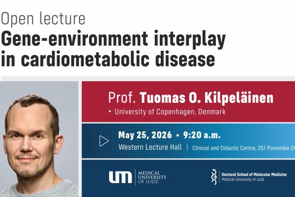 opis - Open lecture • Prof. Tuomas O. Kilpeläinen „Gene-environment interplay in cardiometabolic disease”