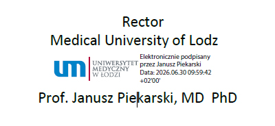 podpis Rektora en